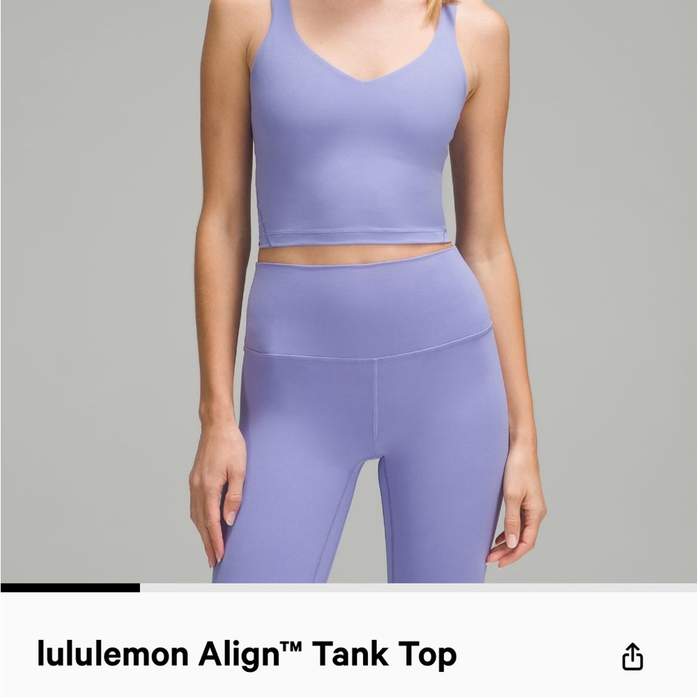 Lululemon Align Tank in Dark Lavendar Color- Size 4
